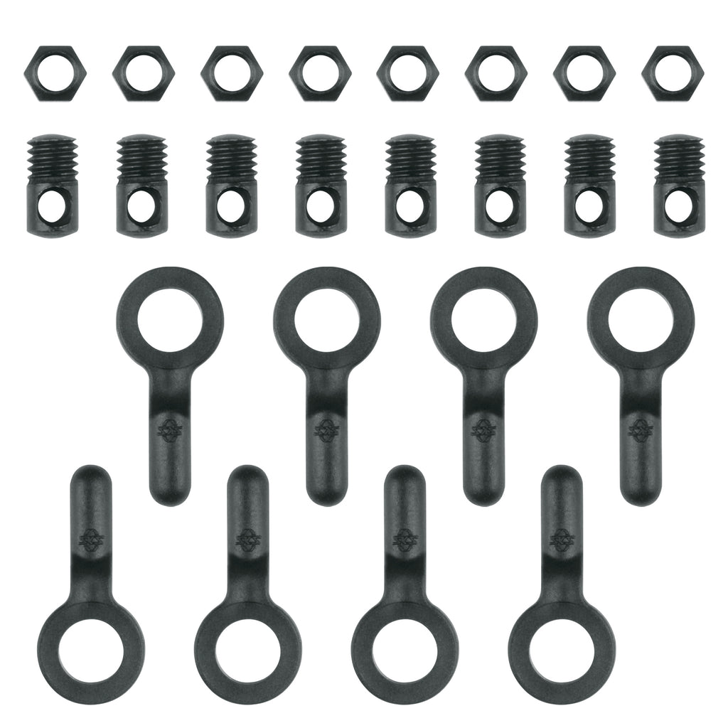Eyebolt and Nut Set Black