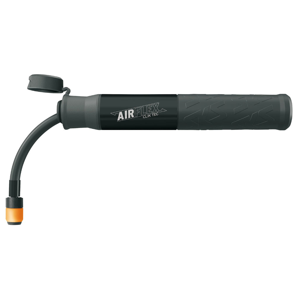 Black air pump with 'AIRFLEX' branding on a white background