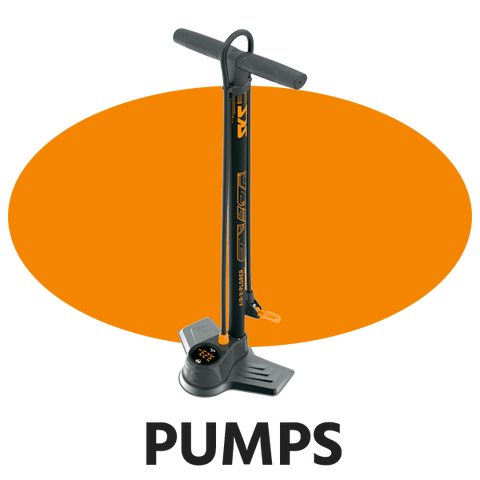 An image of a bicycle floor pump. 