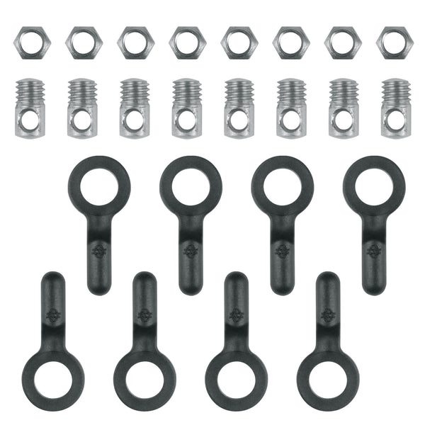 Eyebolt and Nut Set Silver